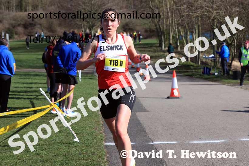 Senior Womens 2026 NECAA Royal Signals Road Relays, Hetton Lyons Country Park, Hetton le Hole. Photo: David T. Hewitson/Sports for All Pics